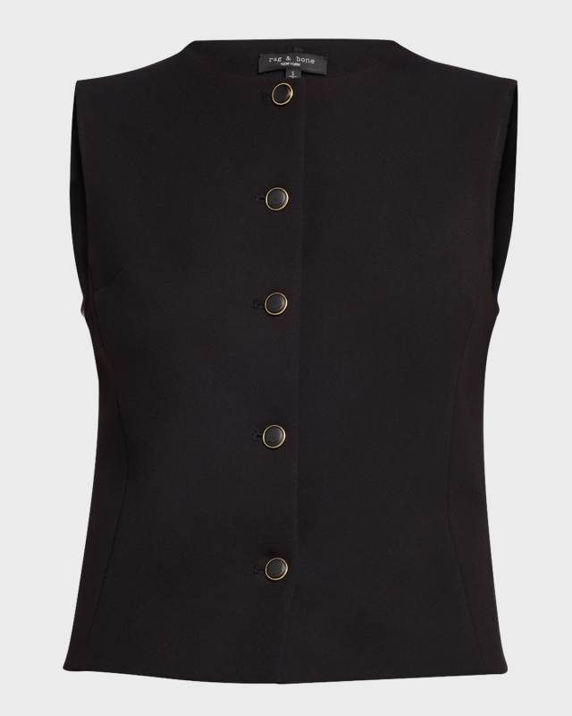 Irina Button-Front Vest